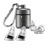 Mumba high fidelity concert earplugs front view, discreet and comfortable for all-night listening