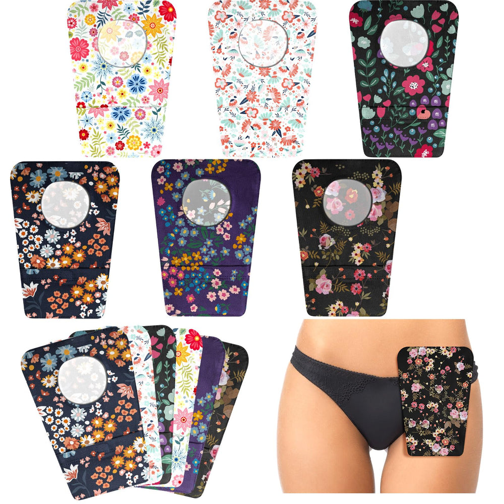 Mumufy ostomy bag cover with round opening for discreet wear and comfort.