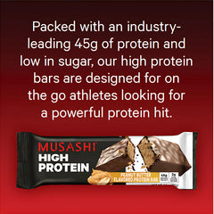 MUSASHI bar displays BCAAs in 2:1:1 ratio for recovery support