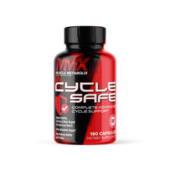 Muscle Metabolix Cycle Safe bottle cap highlights liver support focus.