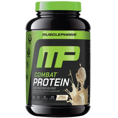 MusclePharm Combat Protein Powder vanilla tub with 25 g protein per serving