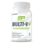 MusclePharm Essentials Multi-V+ bottle supports daily energy and immune health.