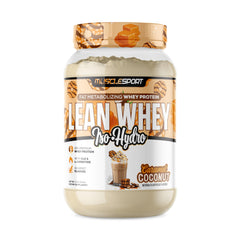 Musclesport Lean Whey Revolution bottle presenting a low calorie protein option for lean goals.