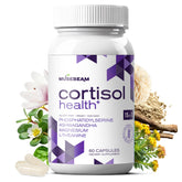 MuseBeam Cortisol Detox bottle with label illustrating stress support.