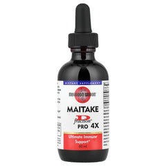 Mushroom Wisdom Maitake D Fraction Pro 4X bottle for convenient daily tincture use.