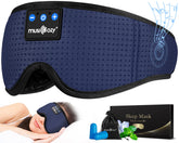 MUSICOZY Sleep Headband Navy blocks light for deep relaxation.