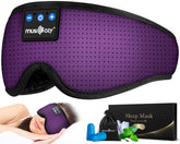 Musicozy sleep headphones dark purple face-on view for immersive audio during relaxation