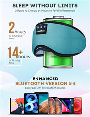 MUSICOZY Sleep Headphones worn by side sleeper for comfortable rest