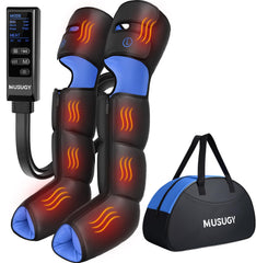 Musugy Leg Massager full wrap demonstrates complete leg coverage for daily comfort and recovery.