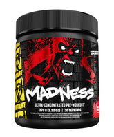 Mutant Madness can of Fruit Punch energizes you for workouts.