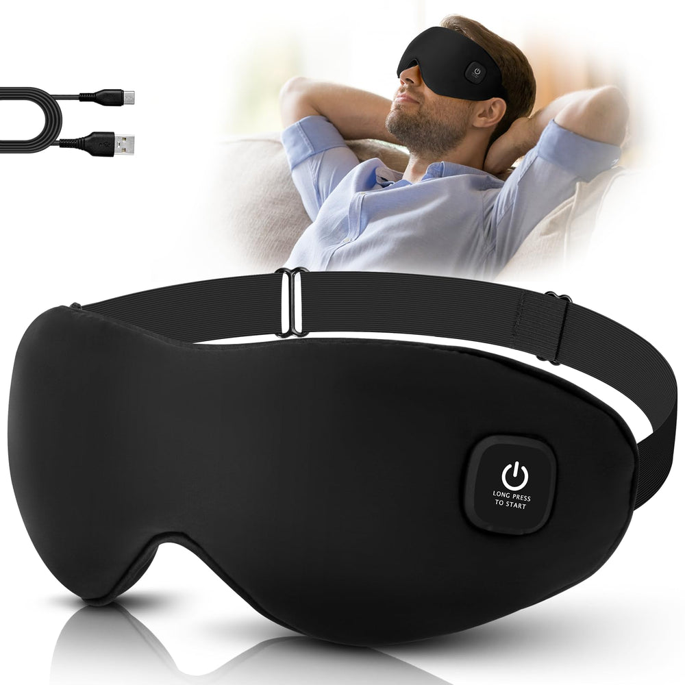 Mutilplx Silk Cordless Eye Mask in use for warm relaxation