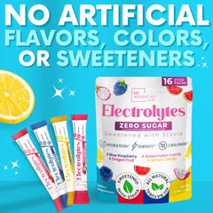 My Adventure to Fit electrolytes packets blue Raspberry splash for recovery