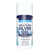 My Doctor Suggests structured colloidal silver gel bottle showing the 35ppm formula for soothing relief.