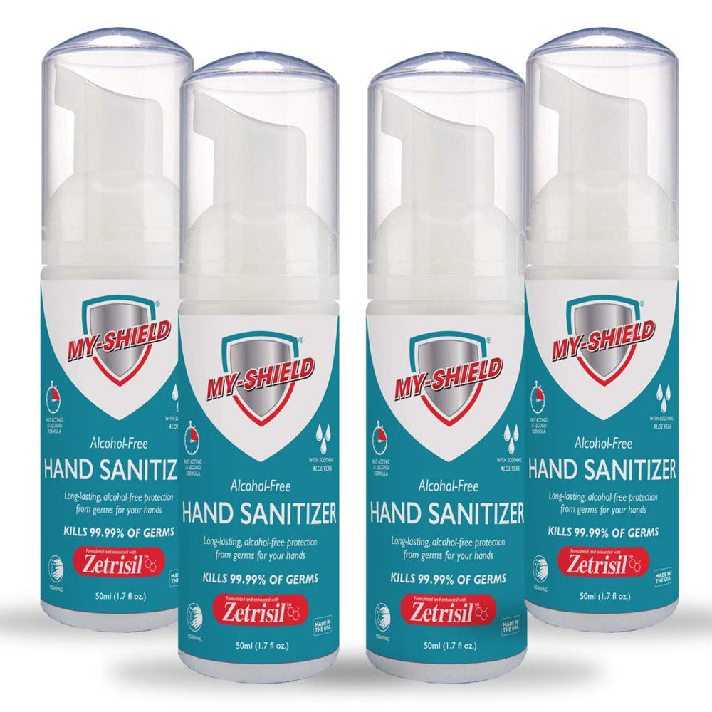 My-Shield Hand Sanitizer Foam bottle – moisturizing Aloe Vera for soft hands