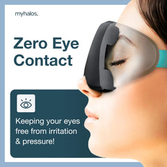 MyHalos Sleep Mask side-sleeper friendly fit without pressure