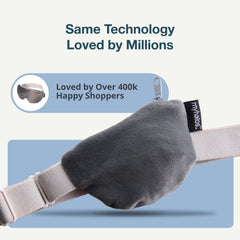 MyHalos stye eye compress plush fabric delivers comfortable wear during warm therapy.