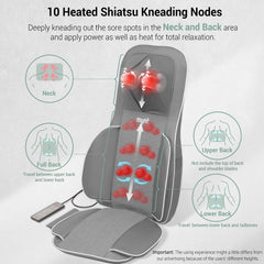 Mynt adjustable neck-back heights tailor the massage to you.