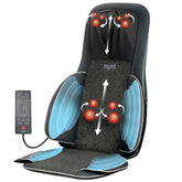 Mynt Shiatsu neck and back massager on chair for targeted relief