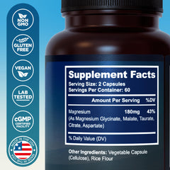 MyoActivo capsules closeup, chelated magnesium for strong muscle support.