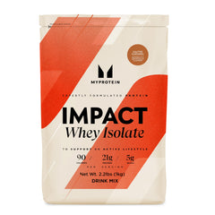 Myprotein Impact Whey Isolate Salted Caramel bottle front supports post-workout recovery
