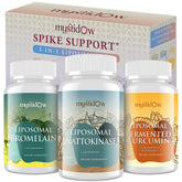 Mystidow Spike Support Trio bottle front view showcases liposome absorption benefits.
