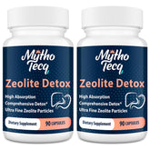 MythoTecq 2300mg detox capsules on a clean display, suggesting convenient daily detox support.