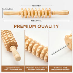 MZDXJ handheld fascia massager on legs for muscle tension relief