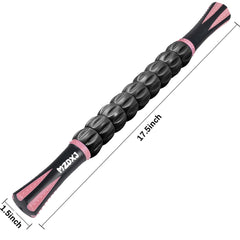 MZDXJ Muscle Roller Stick ergonomic handle closeup for comfortable grip during workouts