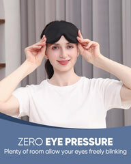 Mzoo 3D eye cups contour softly, reducing pressure while you blink naturally.