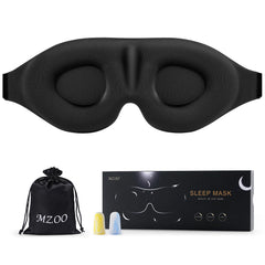 Mzoo luxury sleep eye mask for side sleepers blocks light for undisturbed rest.