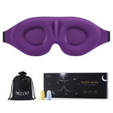 MZOO Luxury Sleep Eye Mask for Side Sleepers with arc cups for comfortable eye space.