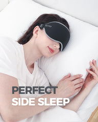 MZOO luxury sleep mask with 3D eye cups accommodating long lashes