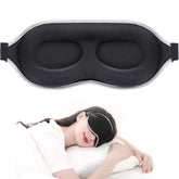 MZOO luxury sleep mask showing full-face blackout for daytime naps
