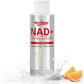 Vervidora NAD+ liposomal bottle pour for easy energy support.