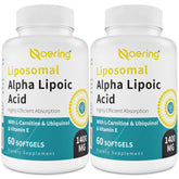 Naering liposomal alpha lipoic acid softgels bottle showing high-dose antioxidant support