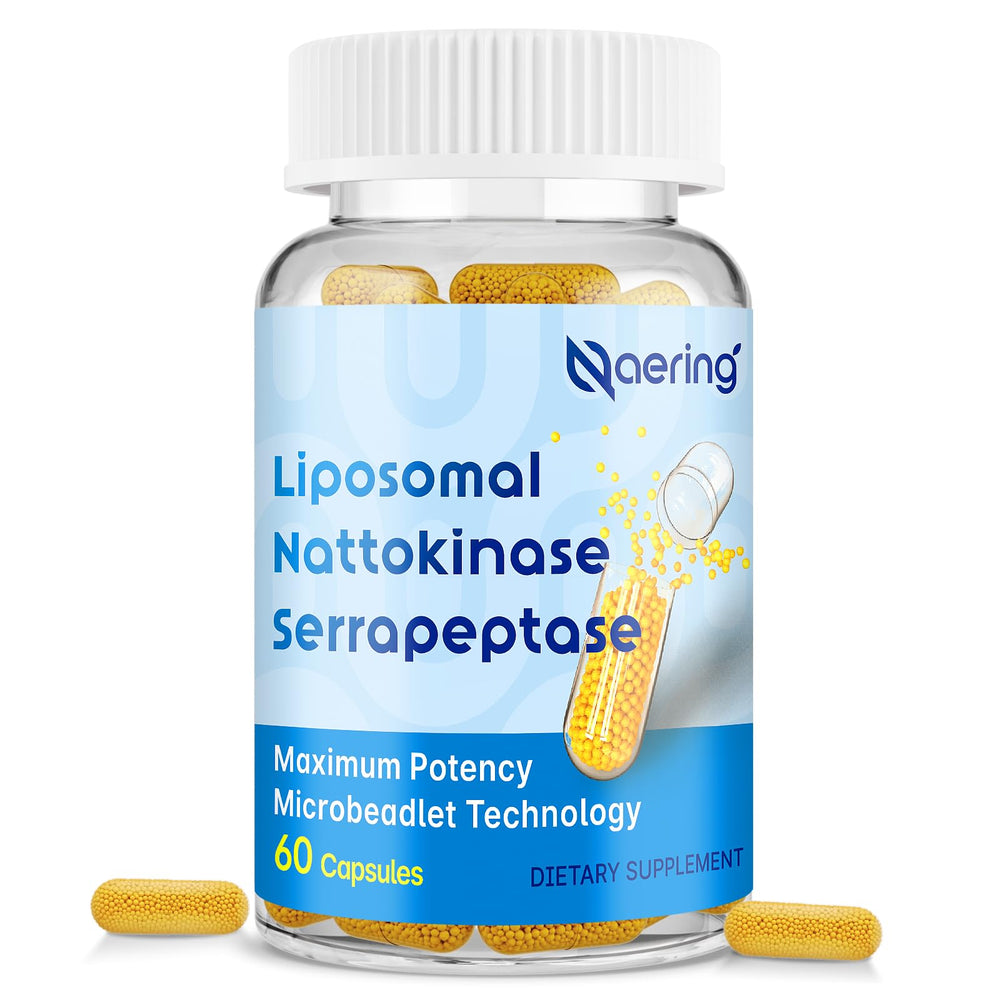 Naering Liposomal Nattokinase bottle offers enhanced absorption for daily circulation support