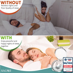 NAGUIBS snore stopper magnet noseclip aids quieter nights for couples.