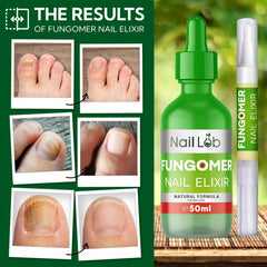 Nail Lab application showing odor reduction support on nails.