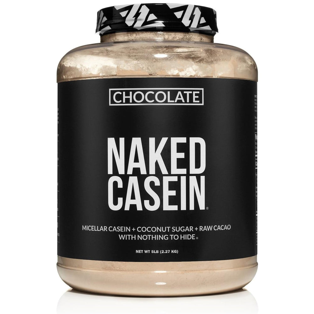 NAKED Chocolate Casein tub 5lb for clean protein and easy mixing