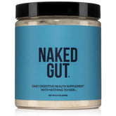 NAKED Gut bottle label showing natural digestive support for daily wellness.