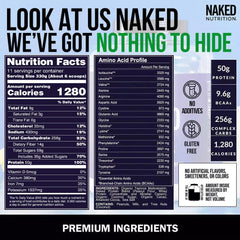 NAKED Mass shake in glass illustrating a calorie-dense smoothie option