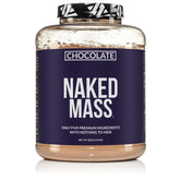 NAKED Chocolate Mass Gainer bottle for a high-calorie protein boost