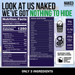 NAKED Mass unflavored powder close-up for versatile mixing
