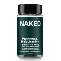 Naked Men’s Multi bottle front, a daily immune-support vitamin for men.