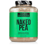 NAKED Pea double chocolate protein powder bag for plant-based daily nutrition