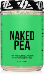 Naked Pea powder scoop for a clean protein boost in shakes