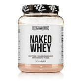 NAKED Strawberry Whey Powder Jar: clean protein base for shakes
