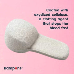 Nampons Nosebleed Stoppers inside-application, guides internal placement for gentle compression
