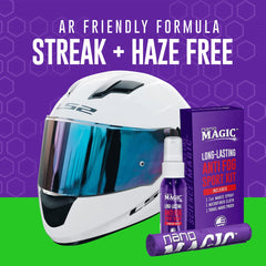 Nano Magic microfiber cloth cleans lenses without streaks.