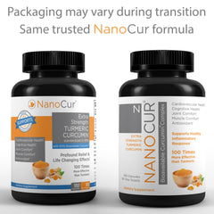 Nanocur label transition preview with unchanged product quality.